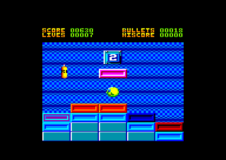screenshot of the Amstrad CPC game Ball Crazy by GameBase CPC