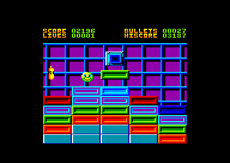 screenshot of the Amstrad CPC game Ball Crazy by GameBase CPC