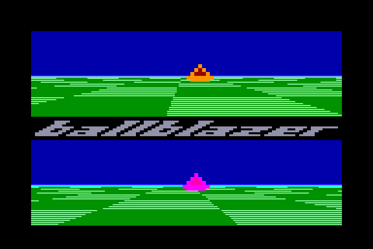screenshot of the Amstrad CPC game Ballblazer by GameBase CPC