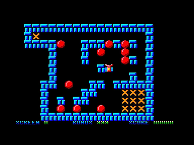 screenshot of the Amstrad CPC game Balldozer by GameBase CPC