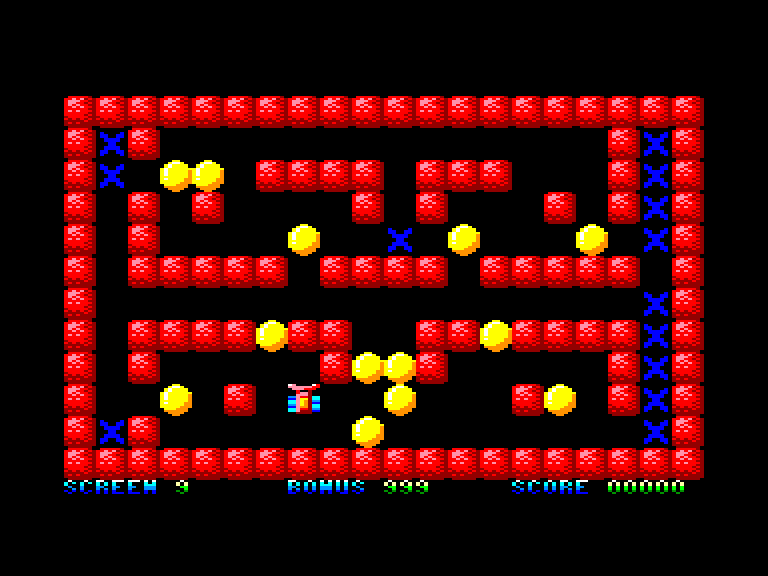 screenshot of the Amstrad CPC game Balldozer by GameBase CPC
