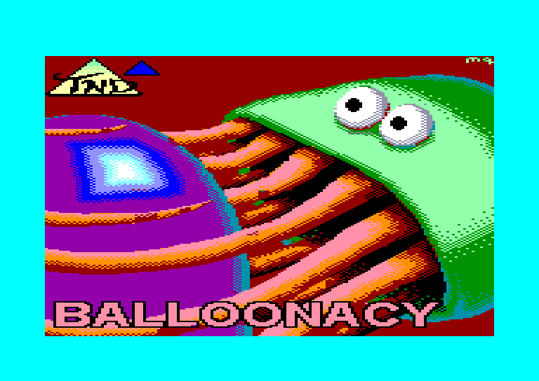 screenshot of the Amstrad CPC game Balloonacy by GameBase CPC