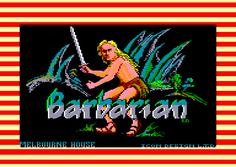 screenshot of the Amstrad CPC game Barbarian by GameBase CPC