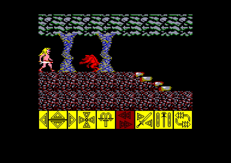 screenshot of the Amstrad CPC game Barbarian by GameBase CPC