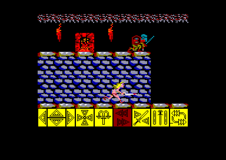 screenshot of the Amstrad CPC game Barbarian by GameBase CPC