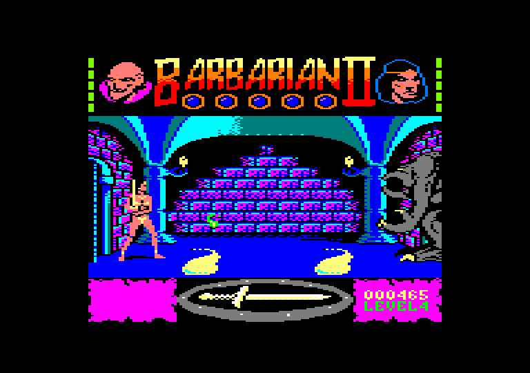 screenshot of the Amstrad CPC game Barbarian II [CPC+] by GameBase CPC