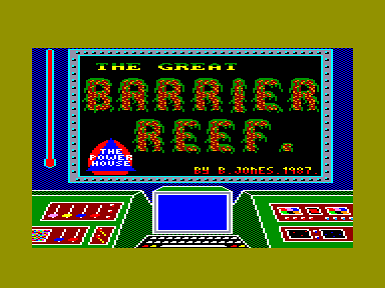 screenshot of the Amstrad CPC game Great barrier reef (the) by GameBase CPC