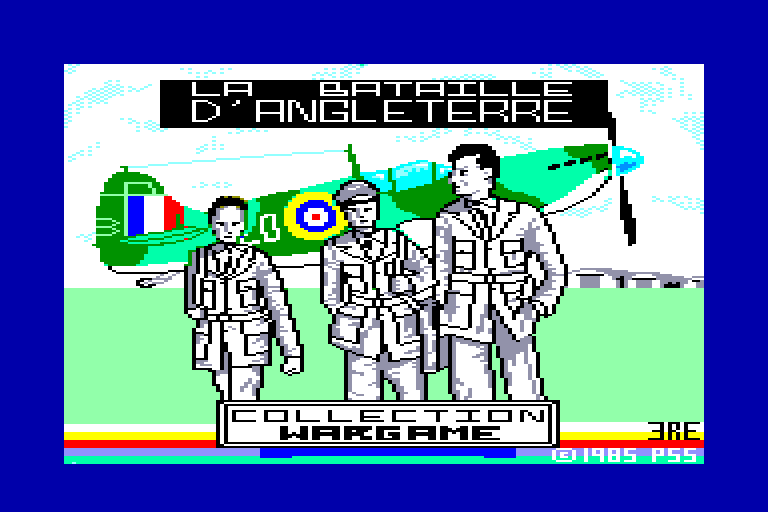 screenshot of the Amstrad CPC game Bataille d'Angleterre (la) by GameBase CPC