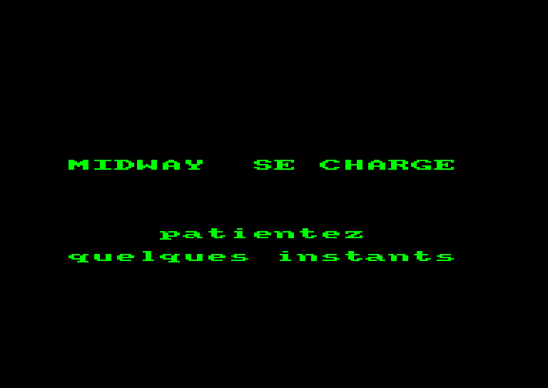 screenshot of the Amstrad CPC game Bataille pour Midway by GameBase CPC