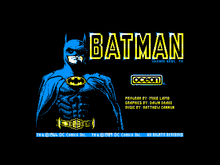 screenshot of the Amstrad CPC game Batman - The movie by GameBase CPC