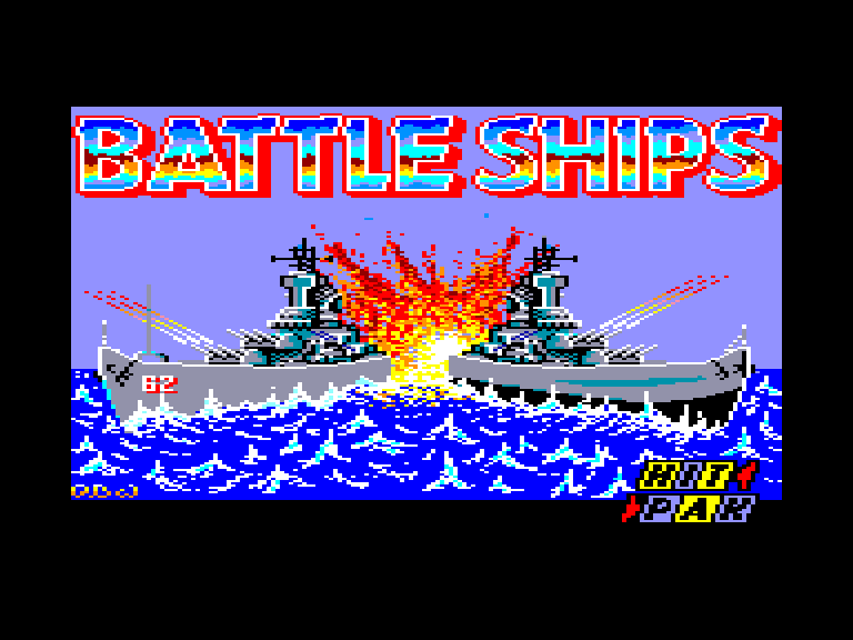 screenshot of the Amstrad CPC game Battle Ships by GameBase CPC