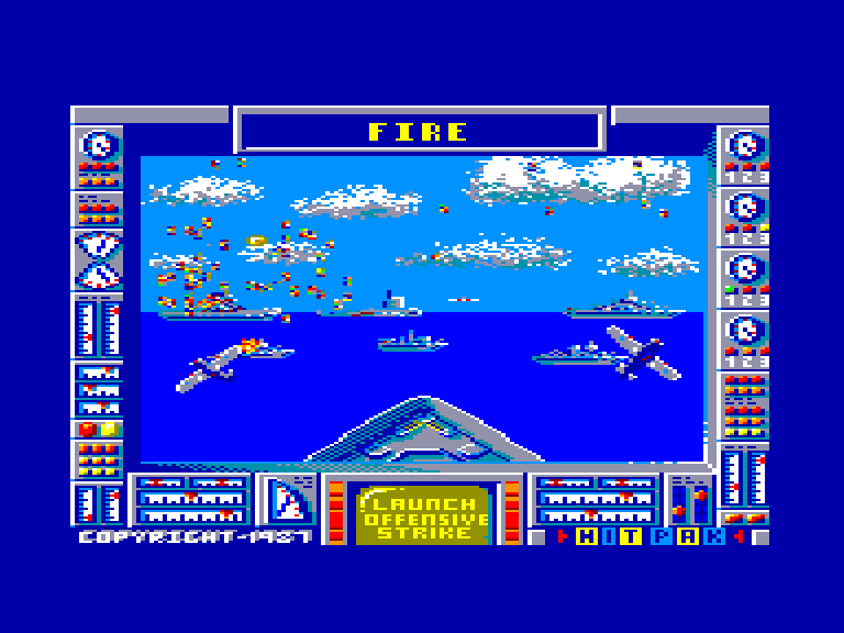 screenshot of the Amstrad CPC game Battle Ships by GameBase CPC