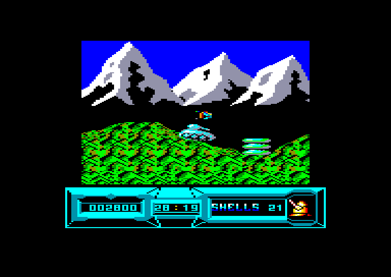 screenshot of the Amstrad CPC game Battle Valley by GameBase CPC