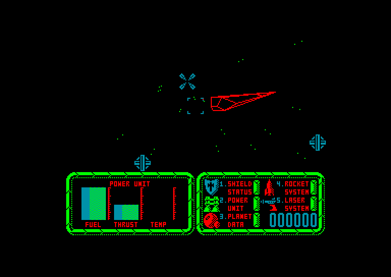 screenshot of the Amstrad CPC game Battle of the Planets by GameBase CPC