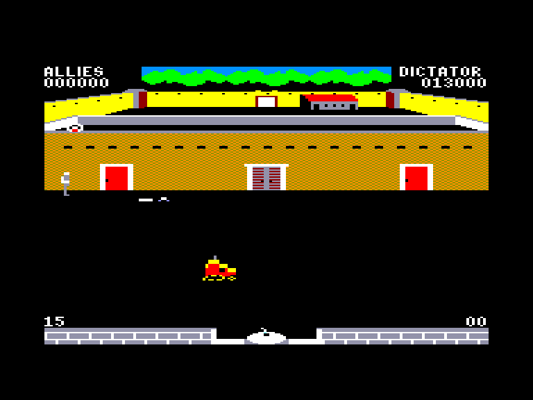 screenshot of the Amstrad CPC game Beach-Head II by GameBase CPC