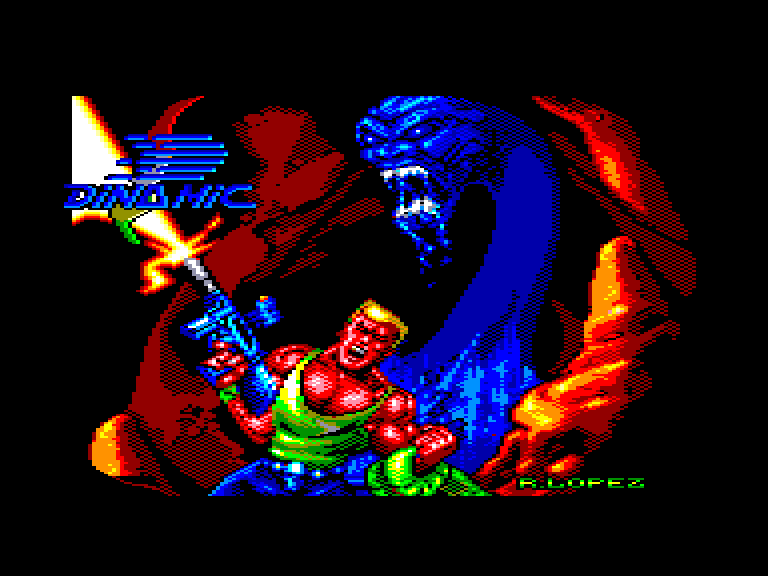 screenshot of the Amstrad CPC game Bestial warrior by GameBase CPC