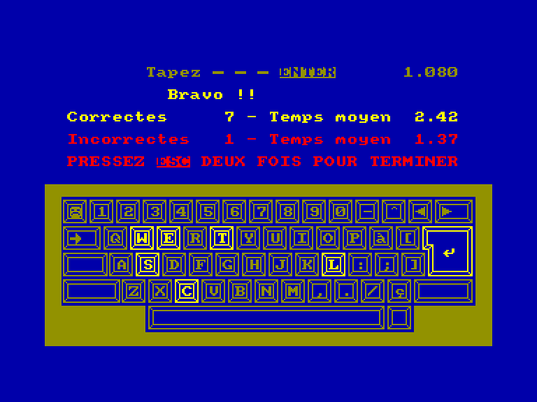 screenshot of the Amstrad CPC game Bienvenue chez Amsoft by GameBase CPC