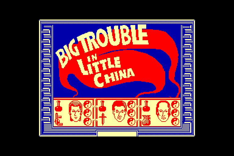 screenshot of the Amstrad CPC game Big trouble in little china by GameBase CPC