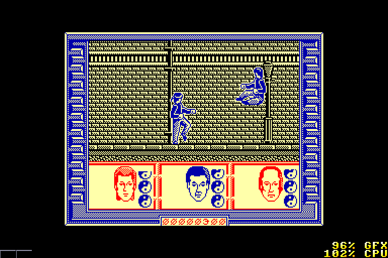 screenshot of the Amstrad CPC game Big trouble in little china by GameBase CPC