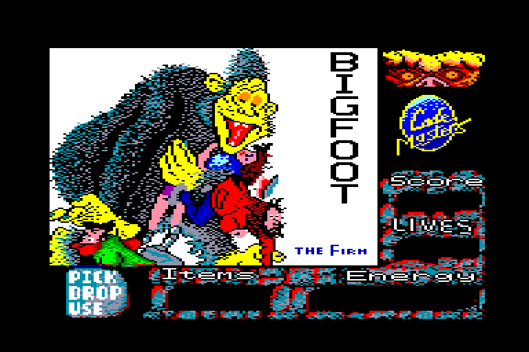 screenshot of the Amstrad CPC game Bigfoot by GameBase CPC