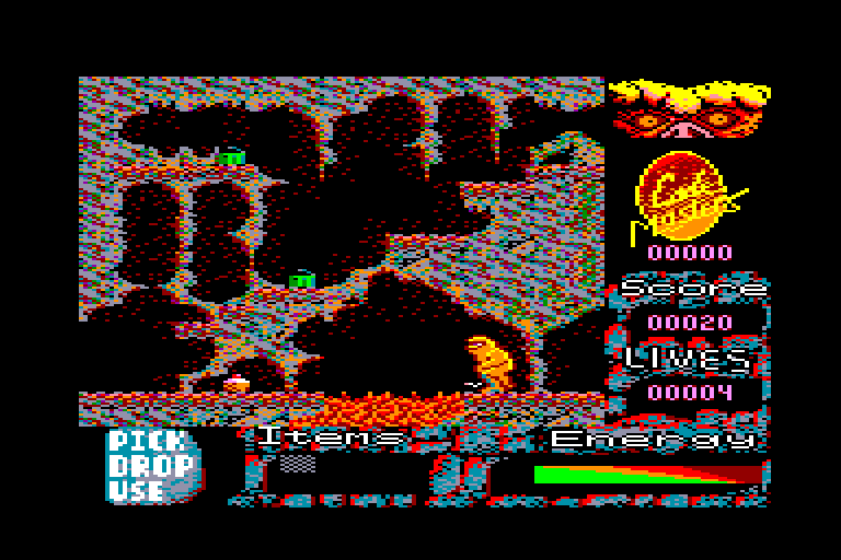 screenshot of the Amstrad CPC game Bigfoot by GameBase CPC