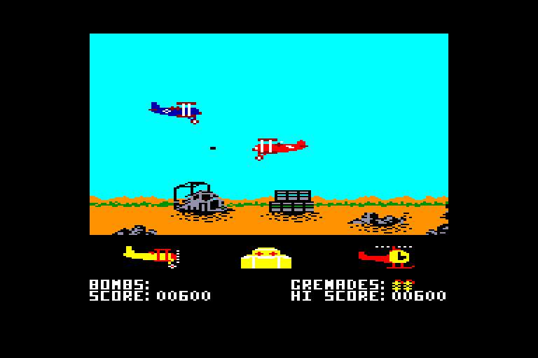 screenshot of the Amstrad CPC game Biggles by GameBase CPC