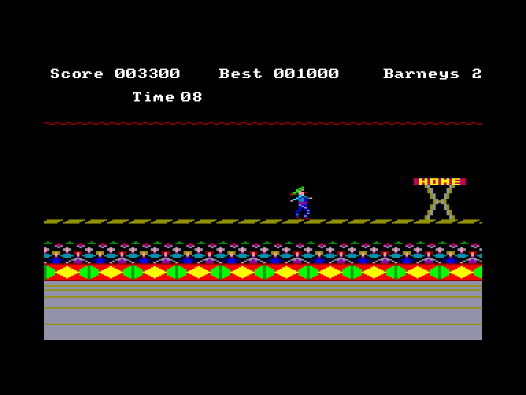 screenshot of the Amstrad CPC game Bigtop barney by GameBase CPC