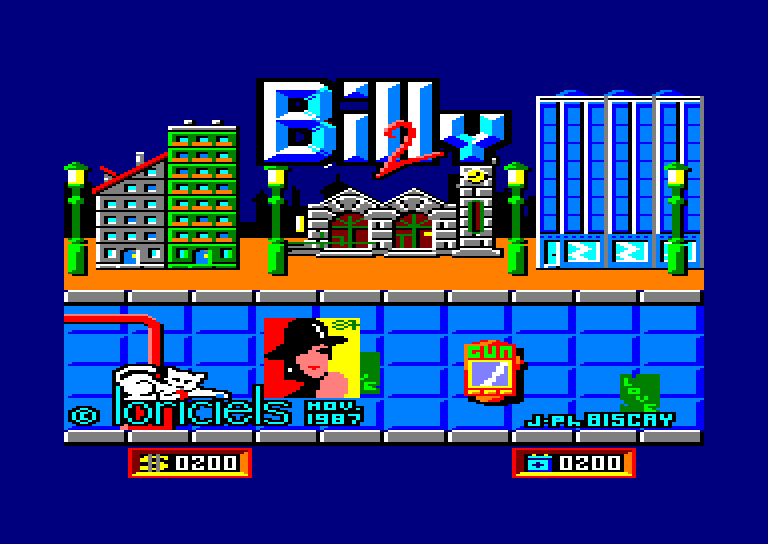 screenshot of the Amstrad CPC game Billy 2 by GameBase CPC