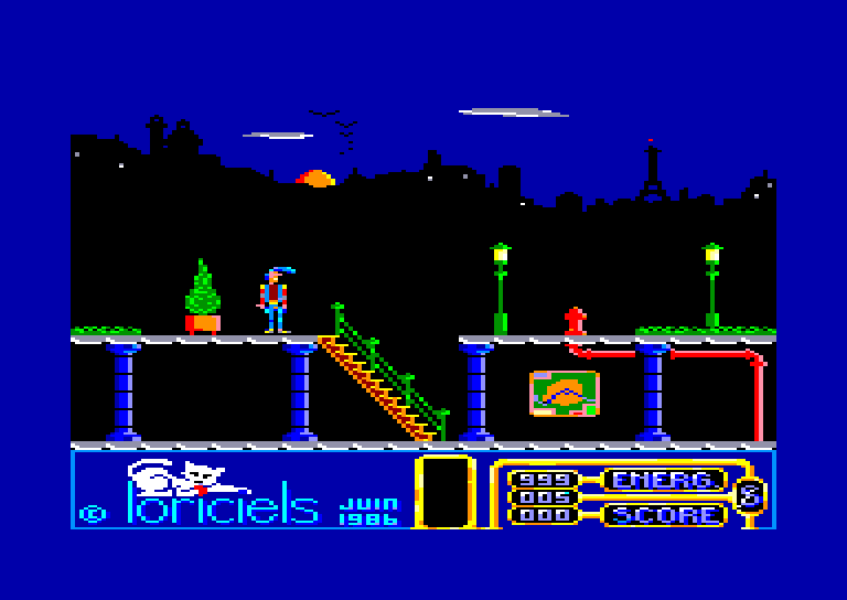 screenshot of the Amstrad CPC game Billy la banlieue by GameBase CPC