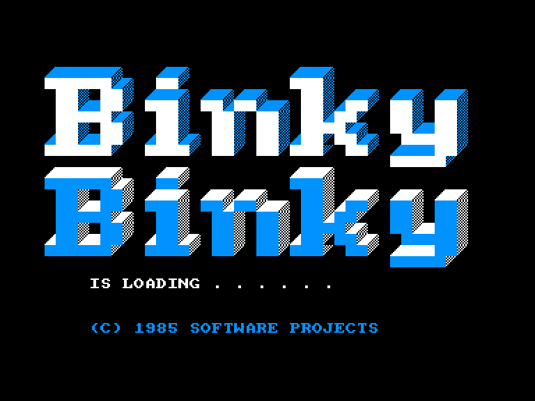 screenshot of the Amstrad CPC game Binky