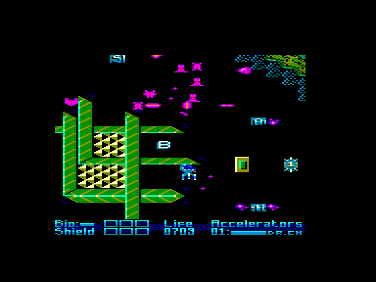 screenshot of the Amstrad CPC game Bio Spheres by GameBase CPC