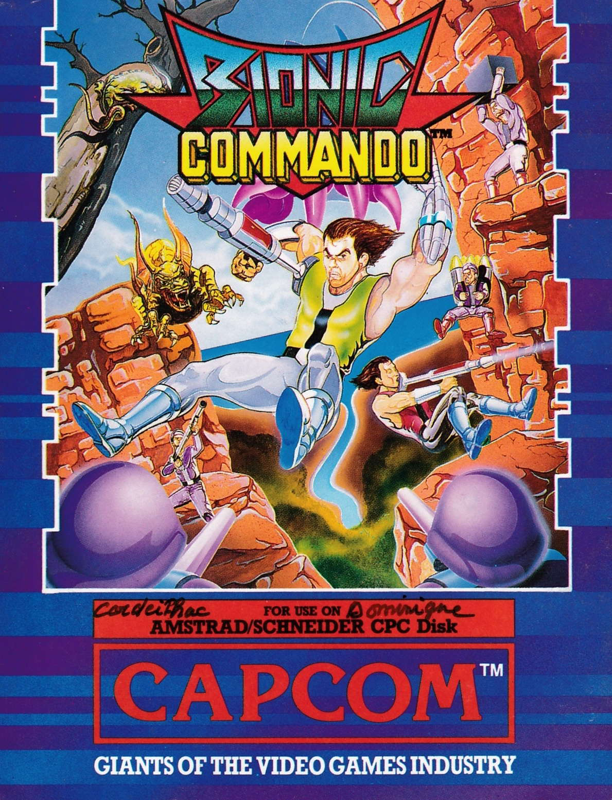 cover of the Amstrad CPC game Bionic Commando  by GameBase CPC