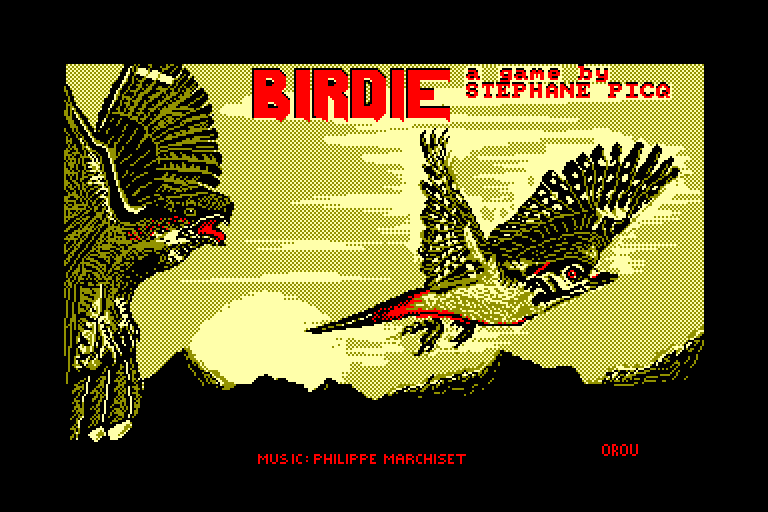 screenshot of the Amstrad CPC game Birdie by GameBase CPC