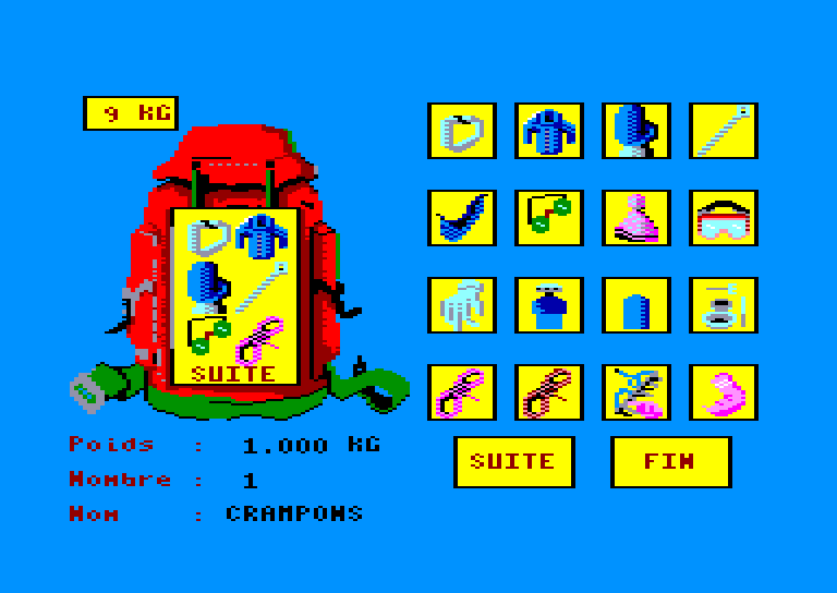 screenshot of the Amstrad CPC game Bivouac by GameBase CPC
