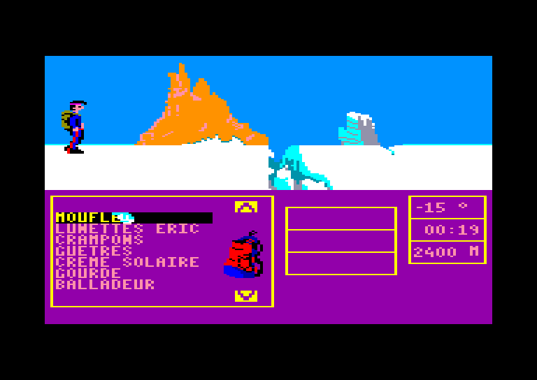 screenshot of the Amstrad CPC game Bivouac by GameBase CPC