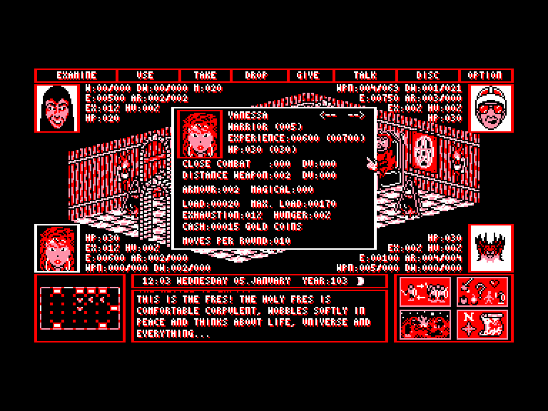 screenshot of the Amstrad CPC game Black land by GameBase CPC