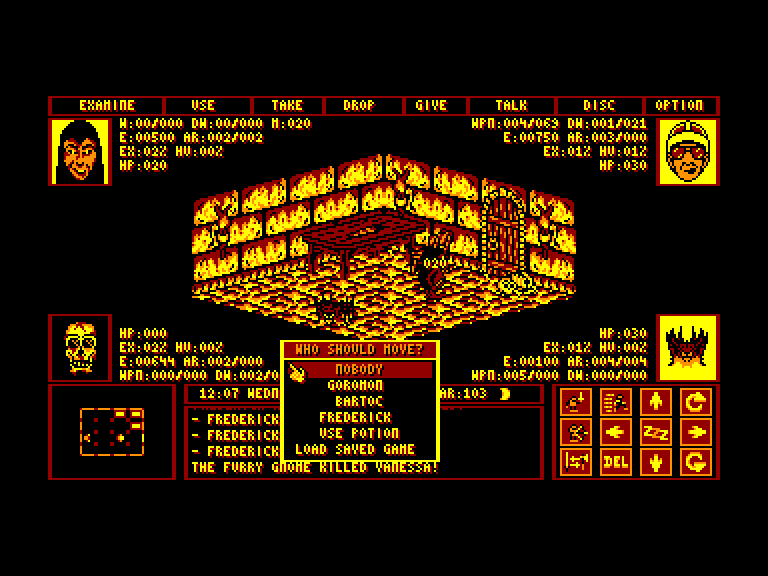 screenshot of the Amstrad CPC game Black land by GameBase CPC