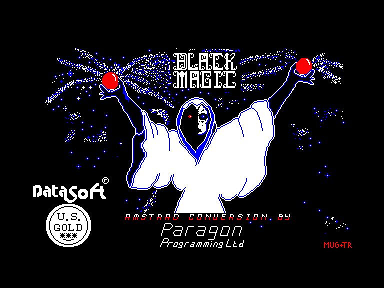 screenshot of the Amstrad CPC game Black magic by GameBase CPC