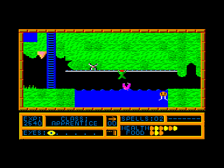 screenshot of the Amstrad CPC game Black magic by GameBase CPC