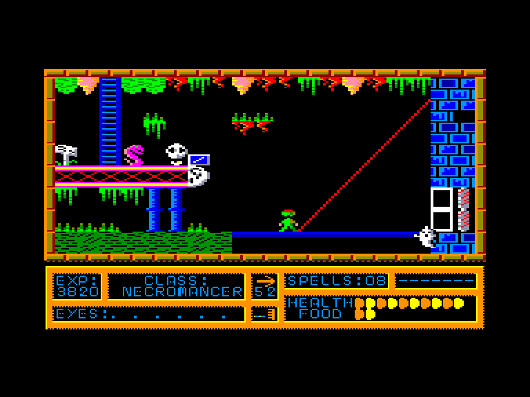 screenshot of the Amstrad CPC game Black magic by GameBase CPC