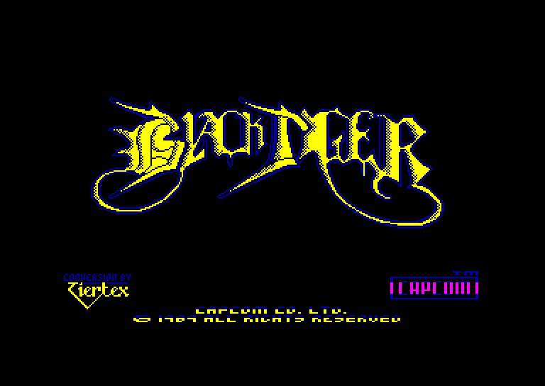 screenshot of the Amstrad CPC game Black tiger by GameBase CPC