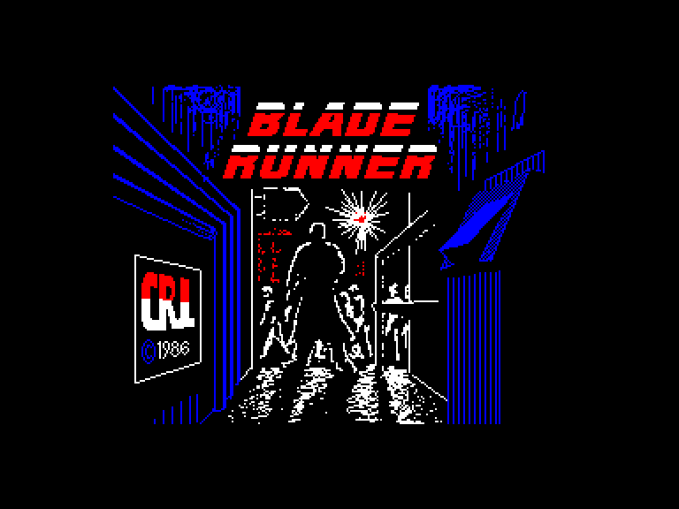 screenshot of the Amstrad CPC game Blade Runner by GameBase CPC