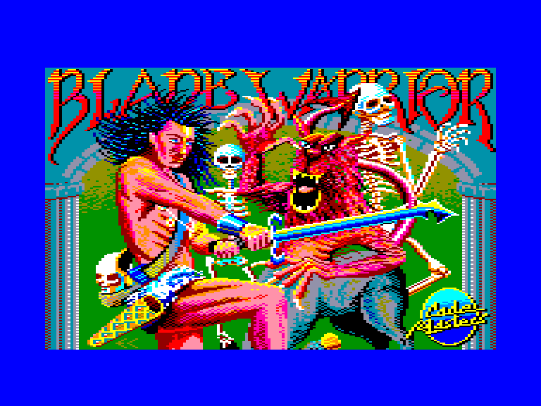 screenshot of the Amstrad CPC game Blade warrior by GameBase CPC