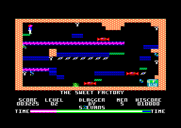 screenshot of the Amstrad CPC game Blagger by GameBase CPC