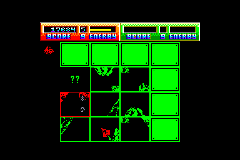 screenshot of the Amstrad CPC game Blasteroids by GameBase CPC