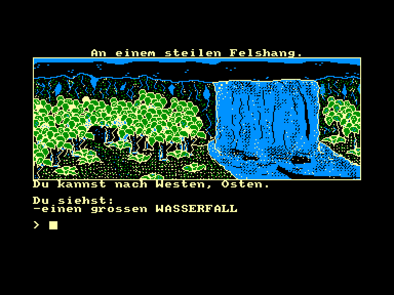 screenshot of the Amstrad CPC game Blaue Kristall by GameBase CPC