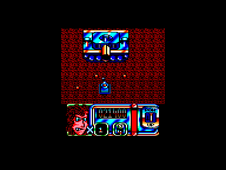 screenshot of the Amstrad CPC game Blazing Thunder by GameBase CPC