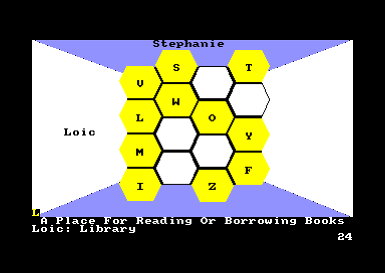 screenshot of the Amstrad CPC game Blockbusters by GameBase CPC