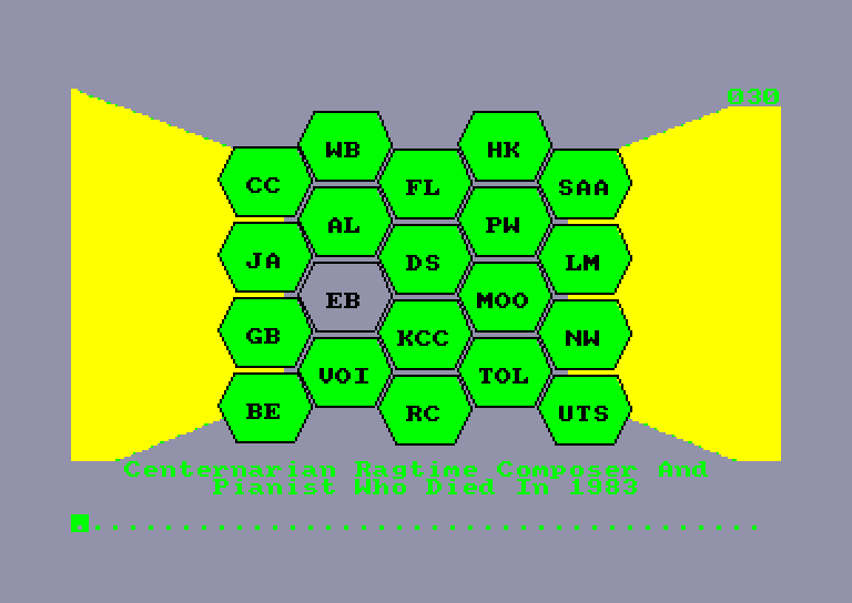 screenshot of the Amstrad CPC game Blockbusters and Goldrun by GameBase CPC