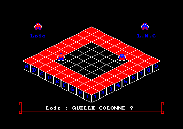 screenshot of the Amstrad CPC game Blocus 3d by GameBase CPC